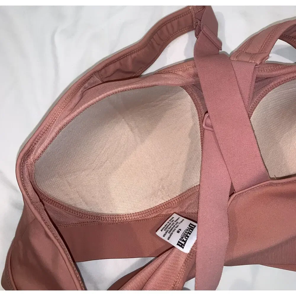 Duluth Women's Hellrassiere Zip Front Work Bra Size 18 Foam Cups Full Coverage